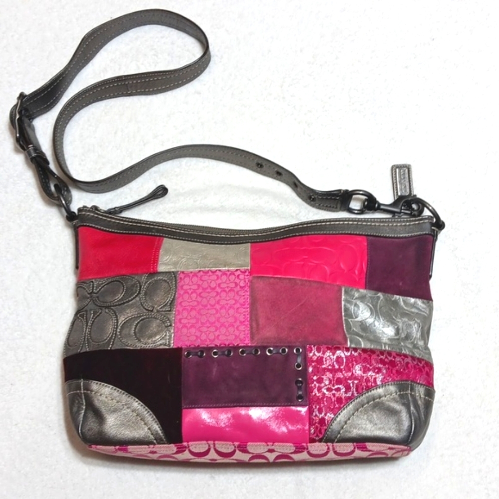 Coach patchwork shoulder bag. Mint Condition.
